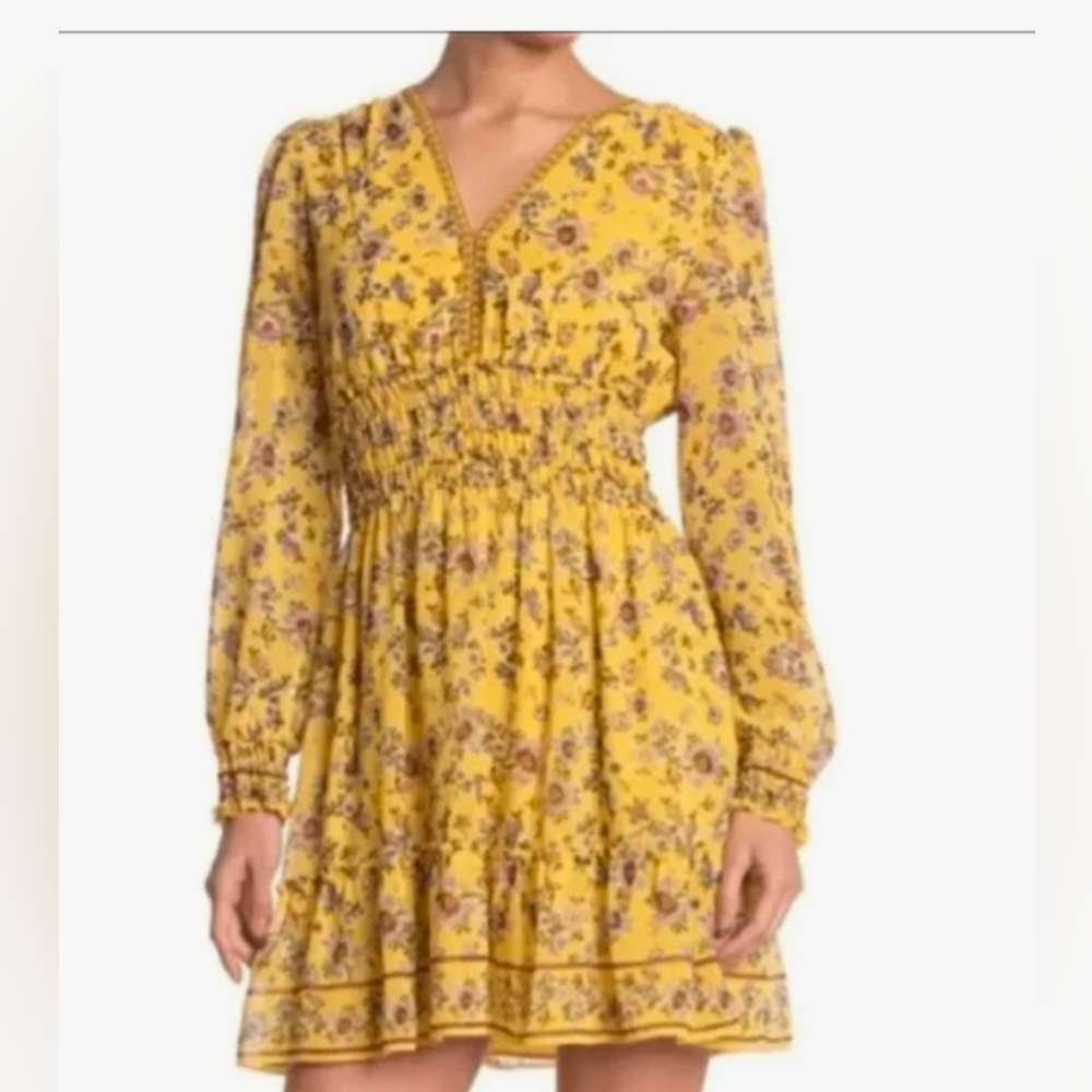 Max Studio Georgette Floral Dress